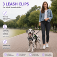 Load image into Gallery viewer, Reflective Adjustable Dog Harness with 3 Leash Clips – Padded for Walking & Training