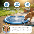 Load image into Gallery viewer, Durable Dog Fountain Splash Pad - Summer Toy