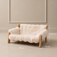 Load image into Gallery viewer, Luxury Elevated Solid Wood Dog Couch Bed