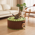 Load image into Gallery viewer, 4-in-1 Foldable Cat Tunnel House – Interactive Hideaway, Scratcher & Play Bed