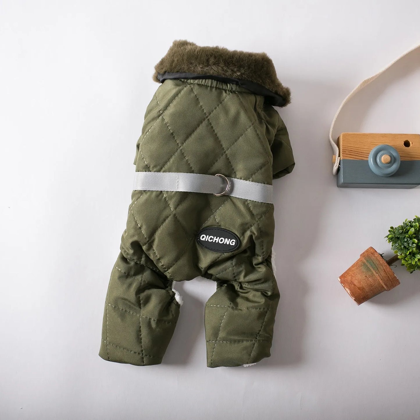 Double Layered Pull-Over Dog Clothes Teddy Style Pet Outfits for Small Dogs Autumn Winter Dog Sweaters Casual Four-Legged Pet...