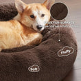 Load image into Gallery viewer, Round Dog Bed Winter Warm Cat Bed Plush Basket for Dog Washable Pet Bed for Small Medium Large Dog Sofa Cat