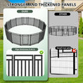 Load image into Gallery viewer, 40" Height 16 Panel Dog Fence Outdoor Yard Playpen Portable Kennel for Camping