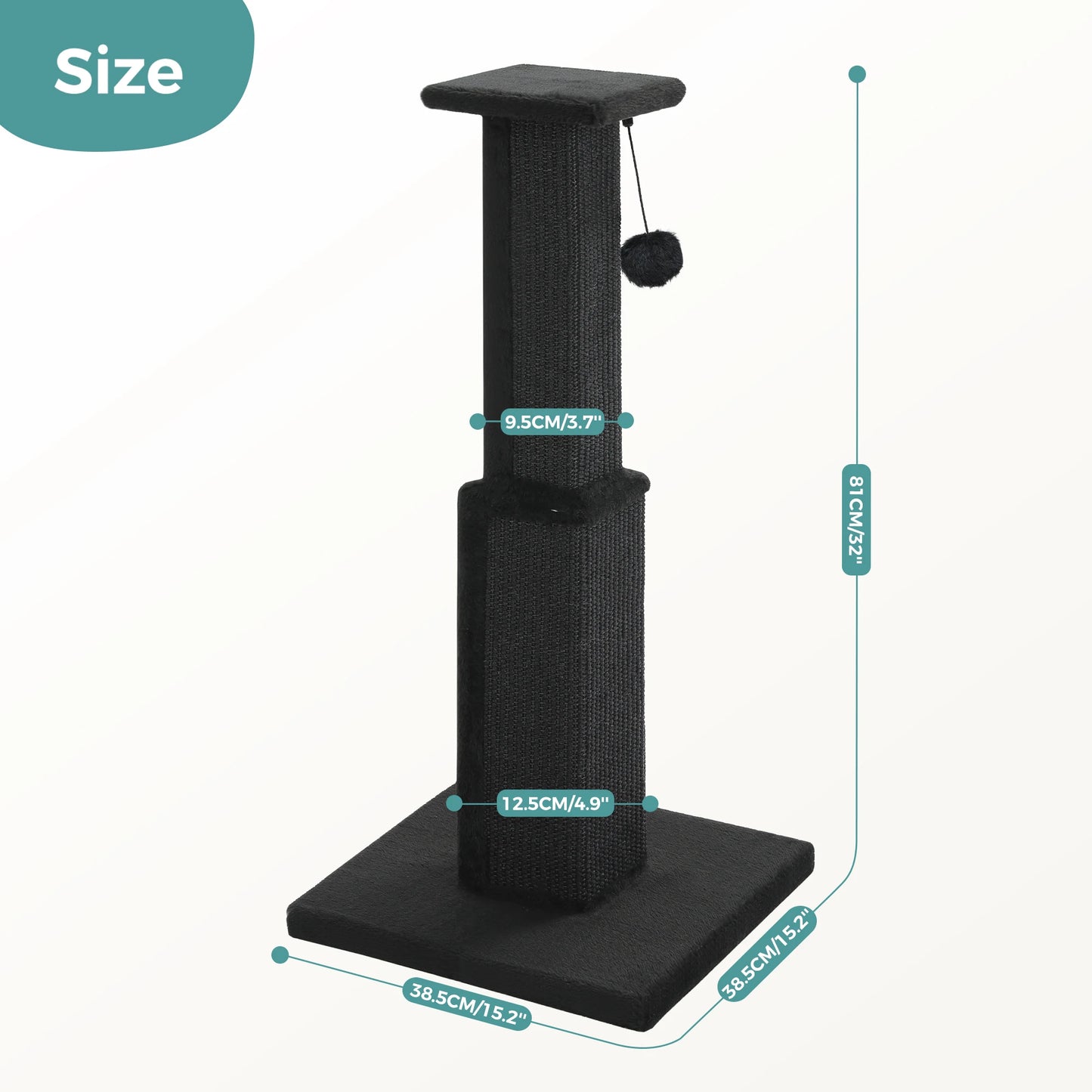 Large Cat Scratching Post for Indoor Cats Adults