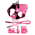 Load image into Gallery viewer, Military Pink Camouflage Dog Harness For Large Medium Dogs Harnesses Leash Adjustable Pet German Shepherd Tactical Training Vest