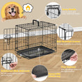 Load image into Gallery viewer, JHK 18 Inch Single Door Dog Crate Metal Pet Kennel with Secure Lock Foldable Removable Tray for Easy Cleaning Portable Puppy Cage for Small Dogs