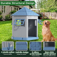 Load image into Gallery viewer, Large Outdoor Dog House: Durable, Water-Resistant Resin, Dog House Designed for Small to Large Dogs