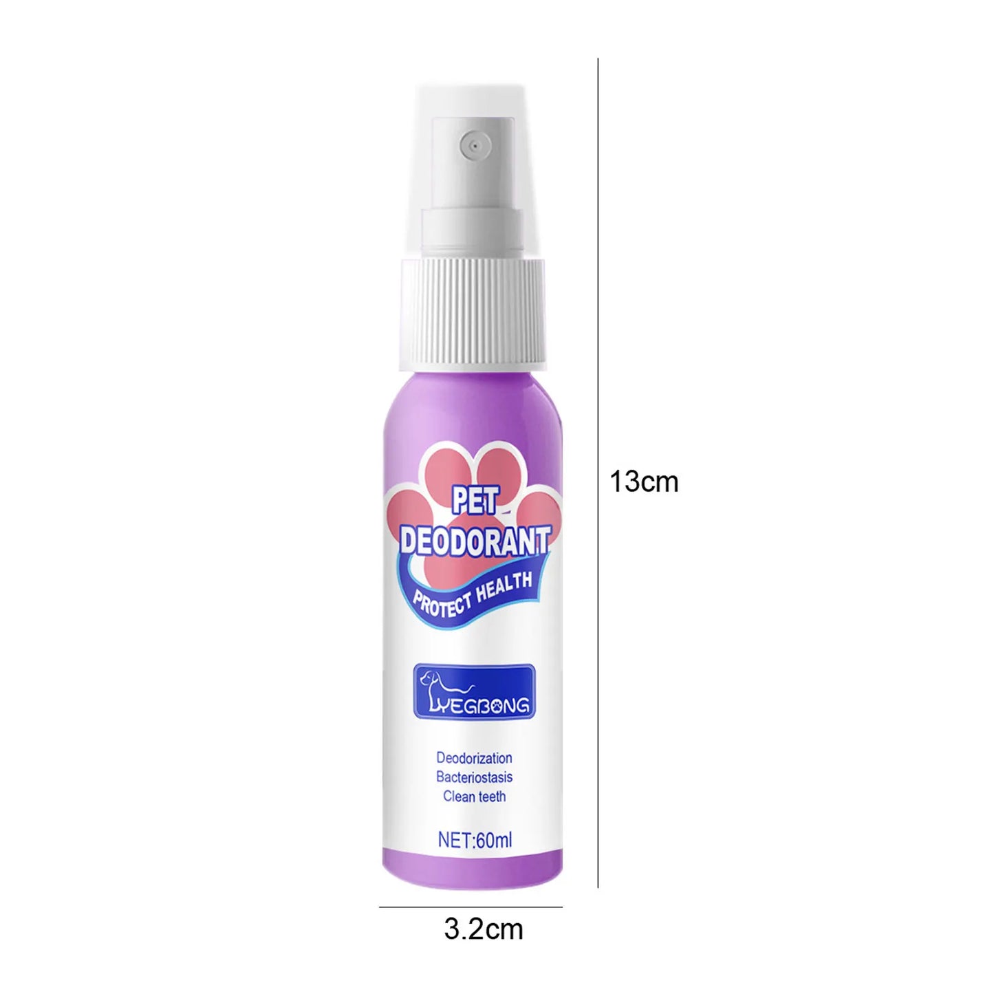 60ml Cat Dog Breath Cleaner Swallowable Pet Cat Oral Odor Removers Oral Health Care Pet Dog Mouth Cleaning Spray Pet Supplies