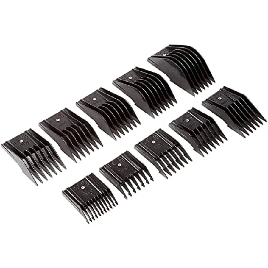 Oster A5 Dual Speed Grooming Clipper with Detachable Cryogen-X Blades 10 and 7F 7 Piece Universal Combs Guides Set