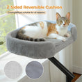 Load image into Gallery viewer, Cat Desk Bed, 360° Rotatable Cat Bed Stand for Indoor Cats, Adjustable Cat Basket, Cats Hammock for Table, Soft Cat Bed for Desk