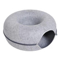 Load image into Gallery viewer, Donut Cat Bed Interactive Tunnel Pet Felt Indoor Toys Cats House Kitten Training Toy Cat Kennel Cat Accessories