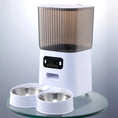 Load image into Gallery viewer, 5L Double Bowls Smart Automatic Cat Feeder With Camera Cat Dry Food Video Dispenser Pet Smart Voice Recorder Auto Feeder For Dog