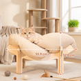 Load image into Gallery viewer, Luxury Elevated Wooden Flower Pet Bed with Plush Cushion