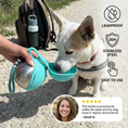 Load image into Gallery viewer, 2-in-1 Dog Travel Water Bottle – Leakproof Stainless Steel Bottle with Silicone Bowl