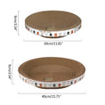 Load image into Gallery viewer, CozyCardboard - Durable Round Cat Scratcher and Bed
