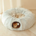 Load image into Gallery viewer, Plush Tunnel Play Bed for Cats
