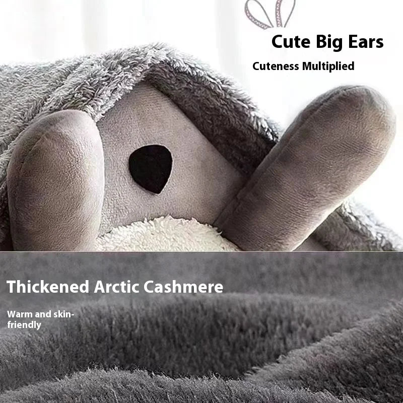 All Season Dog House Style Bed - Removable Washable Pet Bed for Small Dogs Teddy Winter Warm Cat Dog House