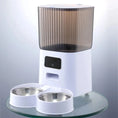 Load image into Gallery viewer, 5L Double Bowls Smart Automatic Cat Feeder With Camera Cat Dry Food Video Dispenser Pet Smart Voice Recorder Auto Feeder For Dog
