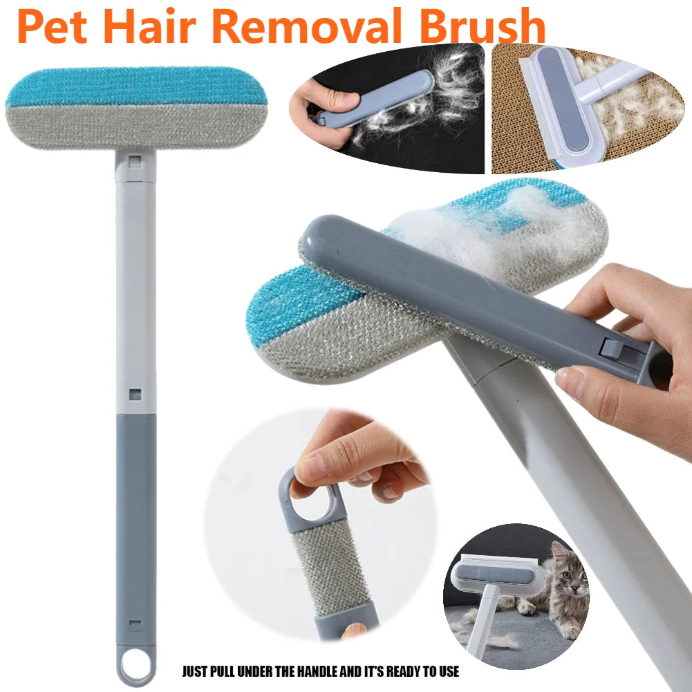 3 in 1 Pet Hair Remover Brush Long Handle Window Cleaning Brush P