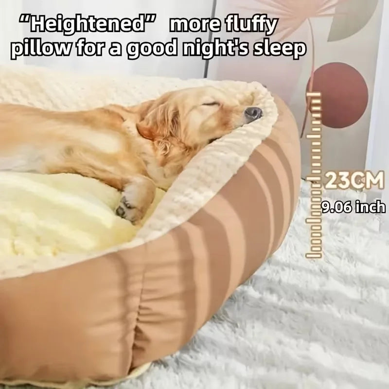 Comfortable and Soft Rectangular Pet Bed, Suitable for Various Breeds, Removable and Machine Washable