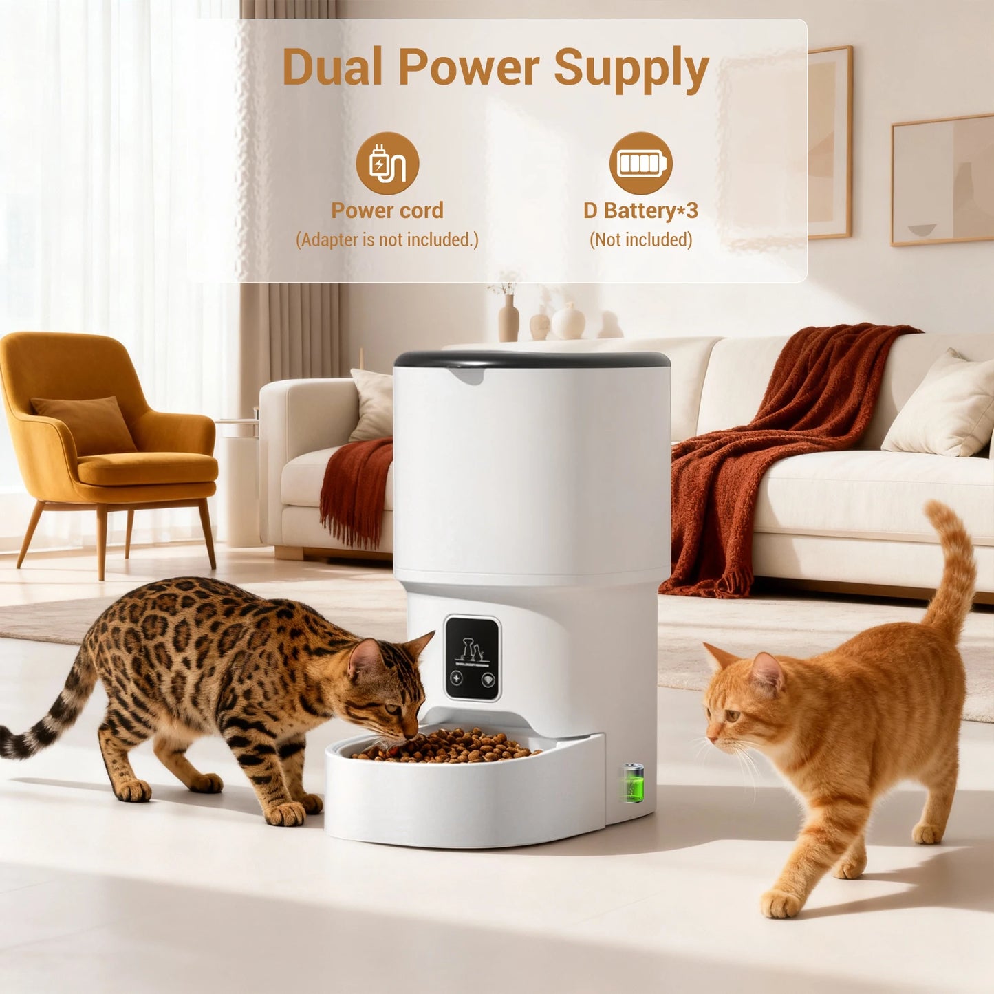 Programmable 4L Automatic Pet Feeder for Small Dogs & Cats