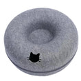 Load image into Gallery viewer, Donut Cat Bed Interactive Tunnel Pet Felt Indoor Toys Cats House Kitten Training Toy Cat Kennel Cat Accessories
