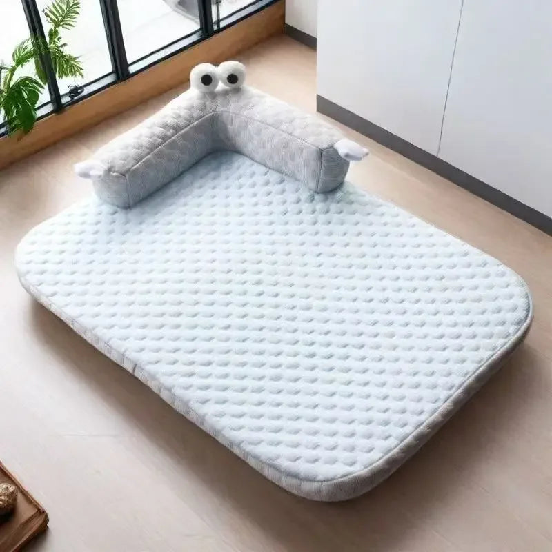 Breathable and non-stuffy dog bed, universal summer sponge dog bed, dog mat for heatstroke prevention, moisture absorption, deta