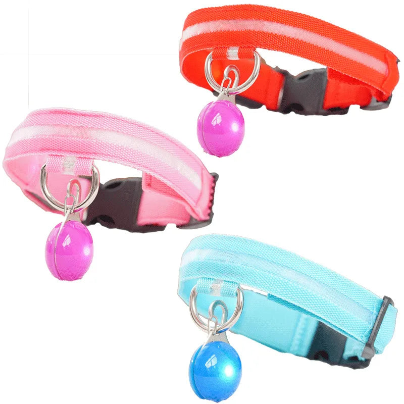 USB Charging Glowing Dog Collar With  battery