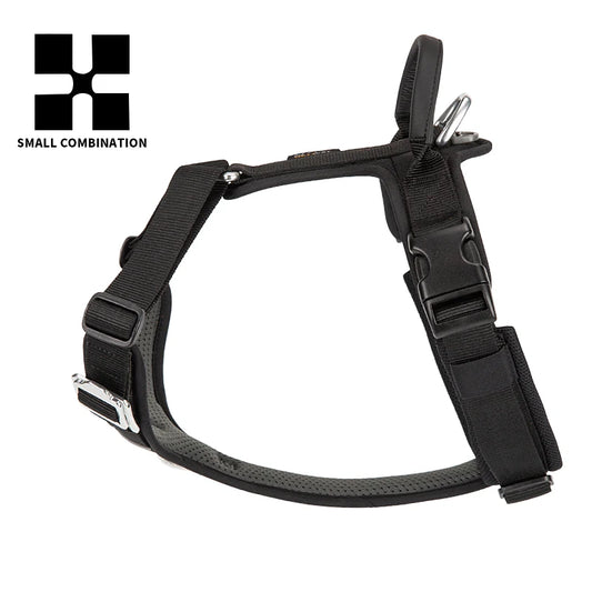 Adjustable Explosion-proof  on Dog Pet Harness Outdoor Adventure Reflective Dog Halter Protective Nylon Walking Dog Harness Vest
