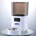 Load image into Gallery viewer, 5L Double Bowls Smart Automatic Cat Feeder With Camera Cat Dry Food Video Dispenser Pet Smart Voice Recorder Auto Feeder For Dog
