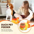 Load image into Gallery viewer, 2-In-1 Dog Interactive Slow Feeder Bowls & Food Puzzle Toy, Duck-Shaped Dog TreatDispenser Anti-Gulping Bowl For Healthy Eating & LQ Training (Yellow)

