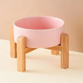 Load image into Gallery viewer, 1800ml Big Dogs Bowl Double Ceramic Elevated Pet Food Water
