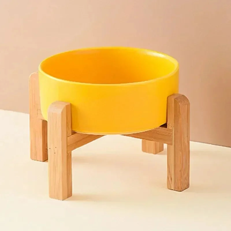 1800ml Big Dogs Bowl Double Ceramic Elevated Pet Food Water