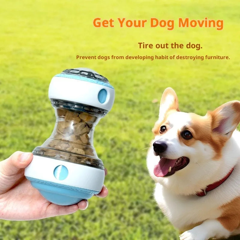 ZUJOLY Dog Treat Dispenser Toy Dog Puzzle Rolling Leak Food Ball Toy Durable Chew Tooth Healthy Ball Suitable for All Breed