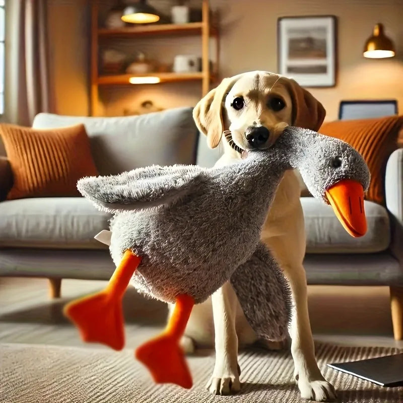 Soft Colorful Duck Plush Toy for Cats Dogs Anxiety-Relieving