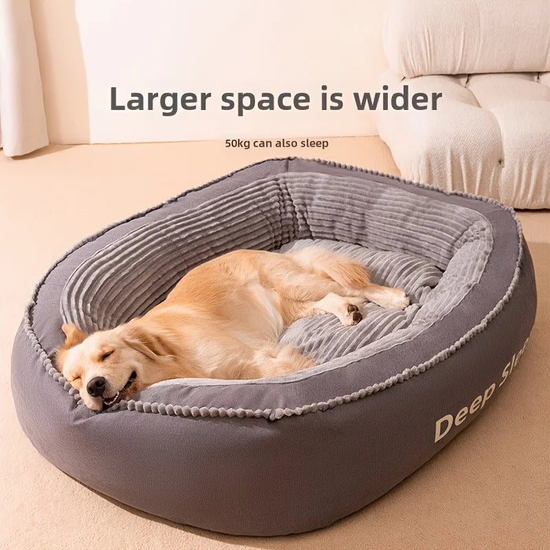Pet Bed Comfortable Donut Round Dog Kennel Soft Washable Dog Cat Cushion