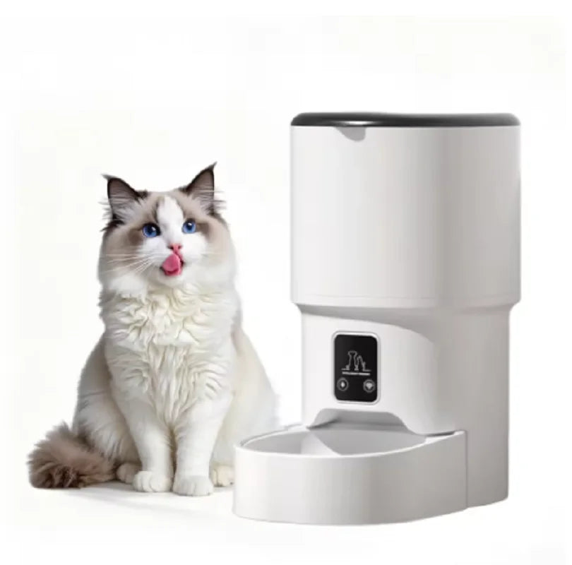 4L WiFi  Automatic Pet Feeder Programmable  Automatic Pet Feeder for Small Dogs Cats, Up to 6 Meals Daily, Timer/Portion Control
