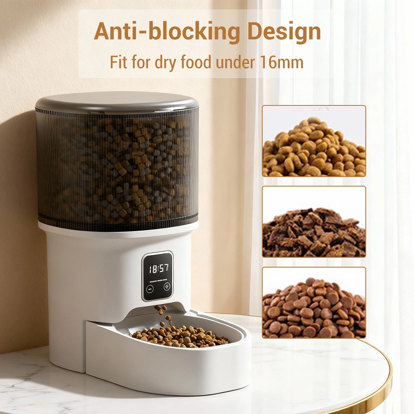 Programmable 4L Automatic Pet Feeder for Small Dogs & Cats