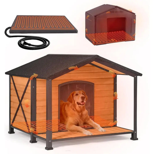 Extra Large Heated Dog House for Outside