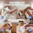 Load image into Gallery viewer, 100 Count Dog Wipes: Large Size for Cleaning, Deodorizing, and Gentle Care with Lavender & Vitamin E
