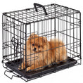 Load image into Gallery viewer, JHK 18 Inch Single Door Dog Crate Metal Pet Kennel with Secure Lock Foldable Removable Tray for Easy Cleaning Portable Puppy Cage for Small Dogs
