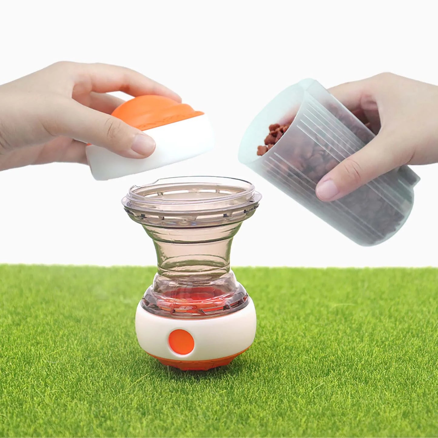 Dog Treat Dispenser Toy Adjustable Interactive Slow Feeder Rotating Rolling Puzzle Pet Toy for Dogs