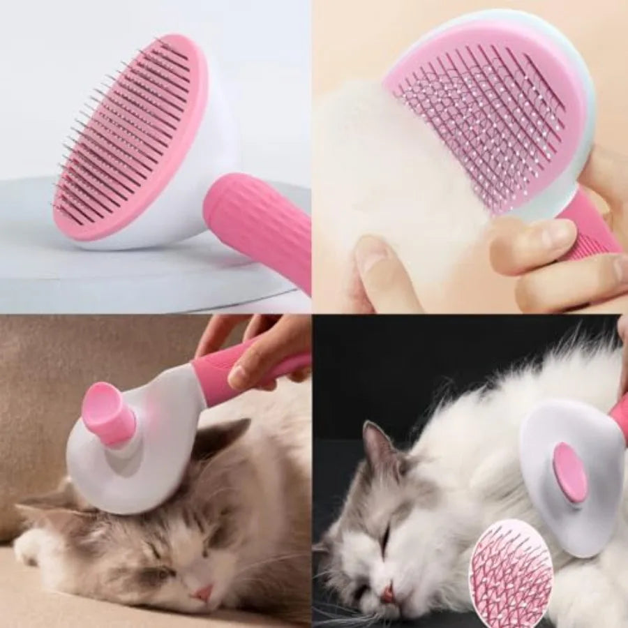 8PCS Dog Bath Supplies Set Dog Washing Gloves Shampoo Brush, Shedding Slicker Brush Complete Pet Grooming Kit for DogandCat and