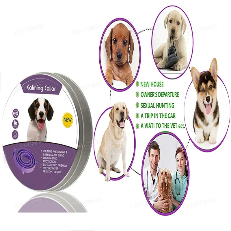 New Release Dog/Cat Calming Pheromone Collar - Relieves Anxiety