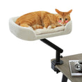 Load image into Gallery viewer, Cat Desk Bed, 360° Rotatable Cat Bed Stand for Indoor Cats, Adjustable Cat Basket, Cats Hammock for Table, Soft Cat Bed for Desk
