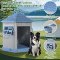 Load image into Gallery viewer, Large Outdoor Dog House: Durable, Water-Resistant Resin, Dog House Designed for Small to Large Dogs
