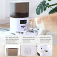 Load image into Gallery viewer, 5L Double Bowls Smart Automatic Cat Feeder With Camera Cat Dry Food Video Dispenser Pet Smart Voice Recorder Auto Feeder For Dog
