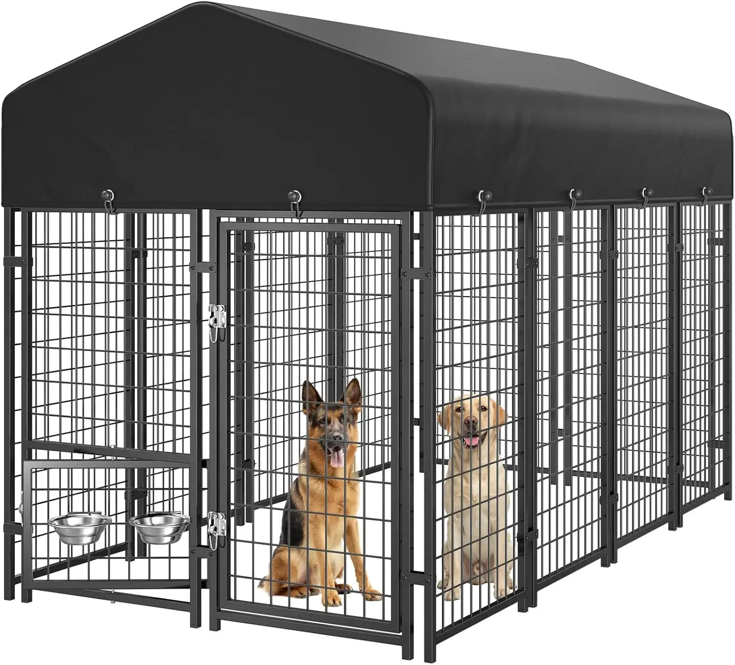 Dog Kennel Outdoor with Roof 8x4x6*