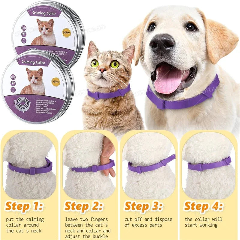 New Release Dog/Cat Calming Pheromone Collar - Relieves Anxiety