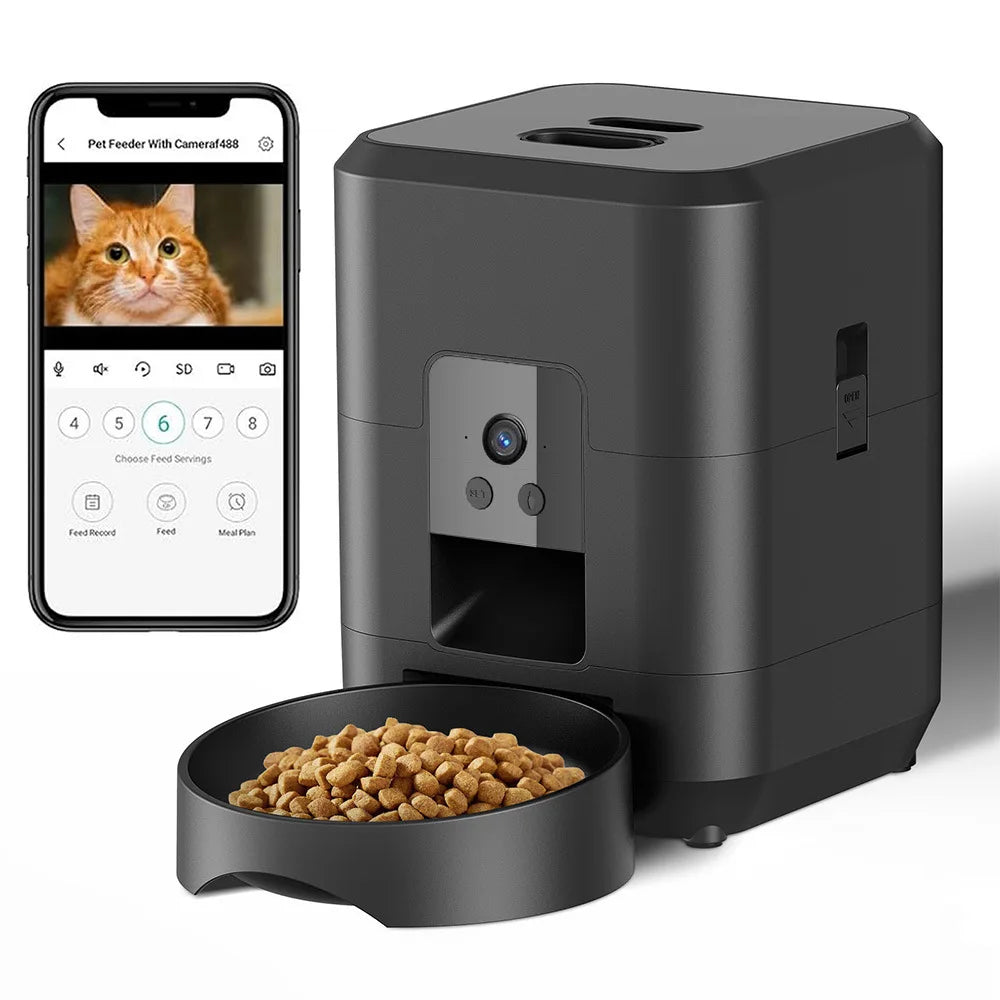 2L Smart Pet Feeder with Camera Visual Interactive WIFI Remote,Dog cat feeder,dog bowl